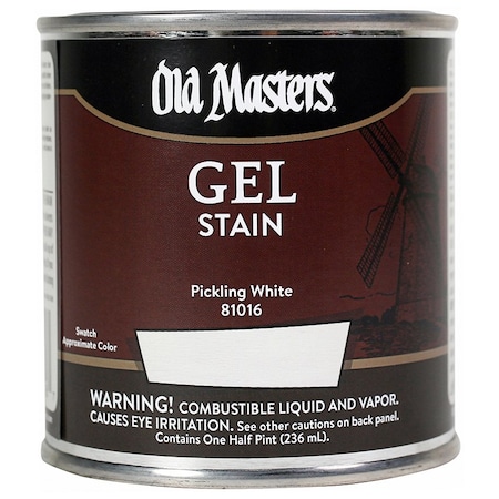 Old Masters 1/2 Pt Pickling White Oil-Based Gel Stain 81016